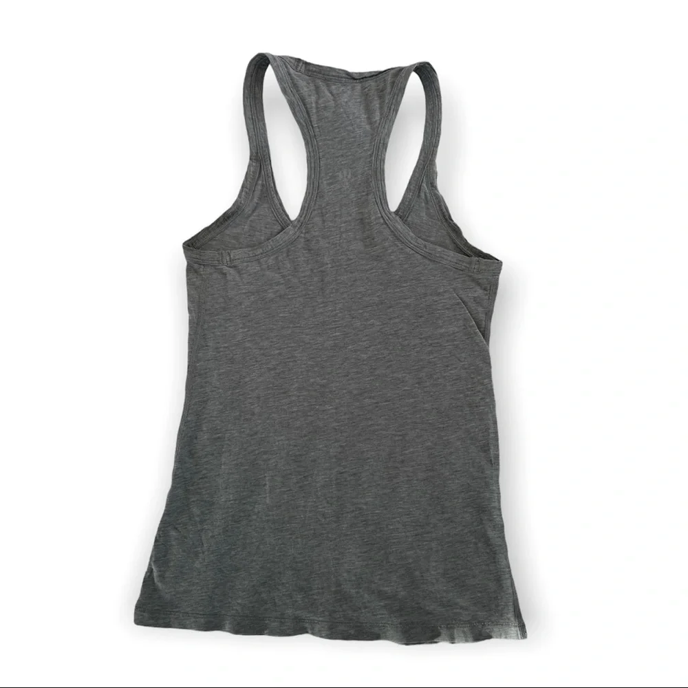 Lululemon • Heathered Grey Modern Racerback Tank • Size 2 - Picture 5 of 6
